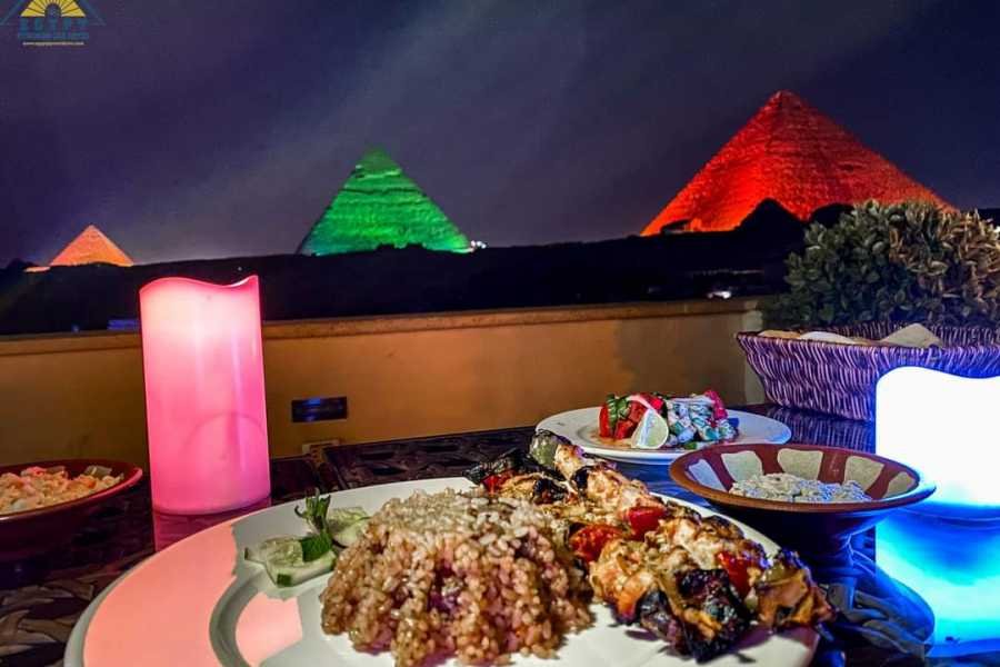 Sound and Light Show with Dinner - Pyramids Rooftop Restaurant View
